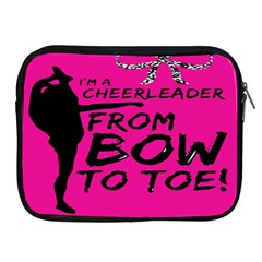 Bow To Toe Cheer Pink Apple Ipad 2/3/4 Zipper Cases