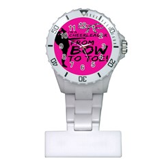 Bow To Toe Cheer Pink Plastic Nurses Watch by nate14shop