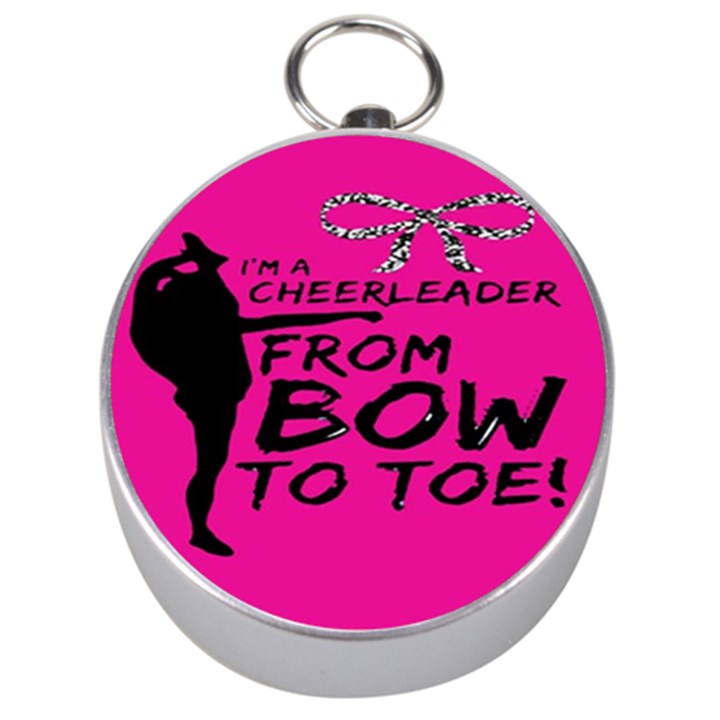 Bow To Toe Cheer Pink Silver Compasses
