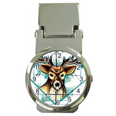 Deer-unicorn-tattoo-drawing-vector-watercolor Money Clip Watches by Jancukart