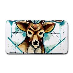 Deer-unicorn-tattoo-drawing-vector-watercolor Medium Bar Mats