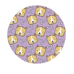 Corgi Pattern Mini Round Pill Box (pack Of 3) by Sudhe