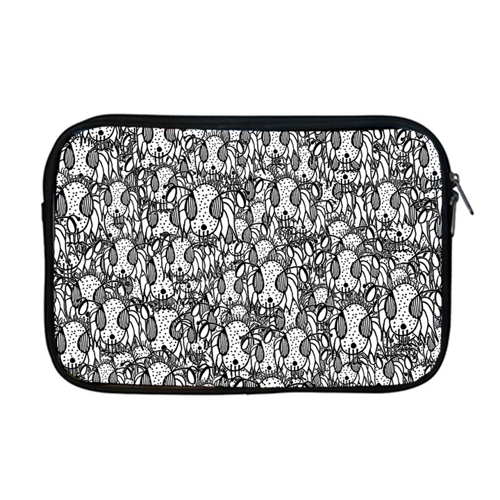 Sketchy Monster Insect Drawing Motif Pattern Apple MacBook Pro 17  Zipper Case