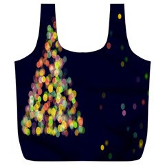 Abstract-christmas-tree Full Print Recycle Bag (xxl) by nate14shop