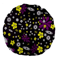 Background-a 003 Large 18  Premium Flano Round Cushions by nate14shop