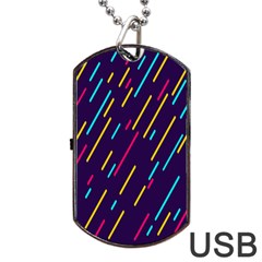 Background-a 008 Dog Tag Usb Flash (two Sides) by nate14shop