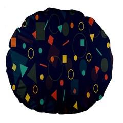 Background-a 012 Large 18  Premium Flano Round Cushions by nate14shop
