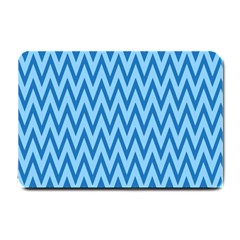 Background-cevrons-blue-001 Small Doormat  by nate14shop