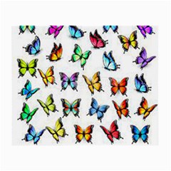 Big Collection Off Colorful Butterfiles Small Glasses Cloth (2 Sides) by nate14shop