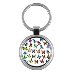 Big Collection Off Colorful Butterfiles Key Chain (round)
