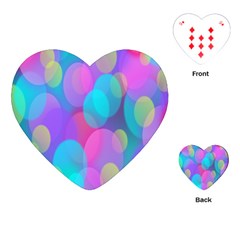 Bokeh-002 Playing Cards Single Design (heart) by nate14shop