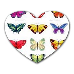 Butterflay Heart Mousepads