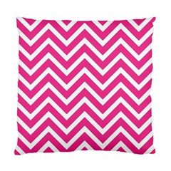 Chevrons - Pink Standard Cushion Case (two Sides) by nate14shop