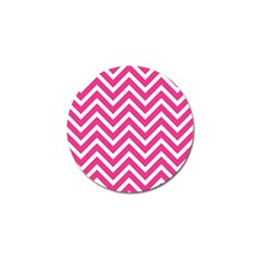 Chevrons - Pink Golf Ball Marker (4 Pack) by nate14shop