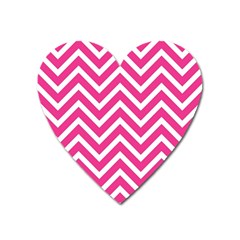 Chevrons - Pink Heart Magnet by nate14shop