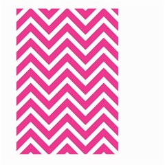 Chevrons - Pink Large Garden Flag (two Sides) by nate14shop