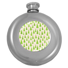 Christmas-a 002 Round Hip Flask (5 Oz)