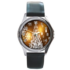 Christmas-tree-a 001 Round Metal Watch