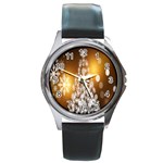 Christmas-tree-a 001 Round Metal Watch Front
