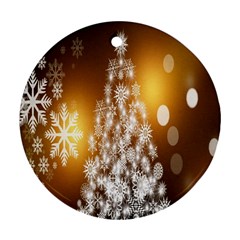 Christmas-tree-a 001 Ornament (Round)