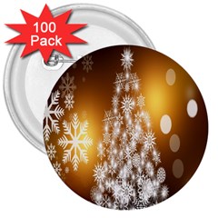 Christmas-tree-a 001 3  Buttons (100 pack) 