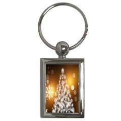 Christmas-tree-a 001 Key Chain (Rectangle)