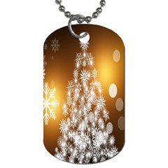 Christmas-tree-a 001 Dog Tag (One Side)