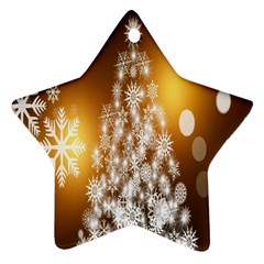 Christmas-tree-a 001 Star Ornament (Two Sides)