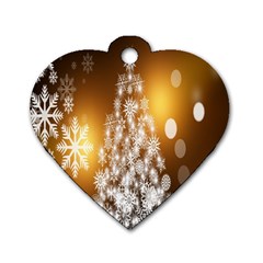 Christmas-tree-a 001 Dog Tag Heart (Two Sides)