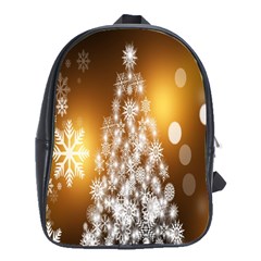 Christmas-tree-a 001 School Bag (Large)