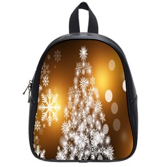 Christmas-tree-a 001 School Bag (Small)