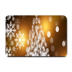 Christmas-tree-a 001 Small Doormat  by nate14shop