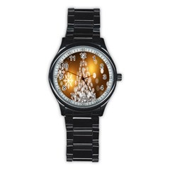 Christmas-tree-a 001 Stainless Steel Round Watch