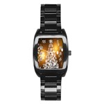 Christmas-tree-a 001 Stainless Steel Barrel Watch Front