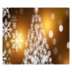 Christmas-tree-a 001 Double Sided Flano Blanket (Small) 