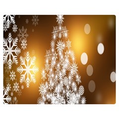 Christmas-tree-a 001 Double Sided Flano Blanket (Medium) 
