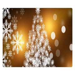 Christmas-tree-a 001 Double Sided Flano Blanket (small) 