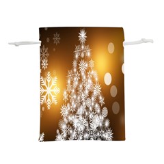 Christmas-tree-a 001 Lightweight Drawstring Pouch (L)