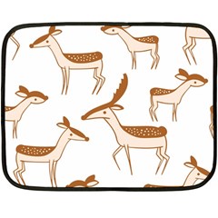 Deer Double Sided Fleece Blanket (Mini) 