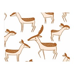 Deer Double Sided Flano Blanket (mini)  by nate14shop