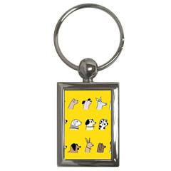 Dogs Key Chain (Rectangle)