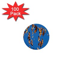 Eastern Monarch Butterfly 1  Mini Buttons (100 Pack)  by nate14shop