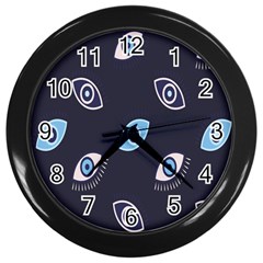 Eyes Wall Clock (Black)