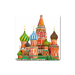 Moscow-kremlin-saint-basils-cathedral-red-square-l-vector-illustration-moscow-building Square Magnet