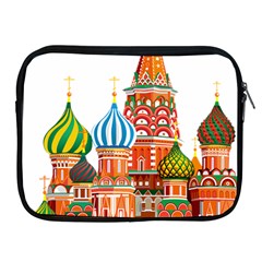 Moscow-kremlin-saint-basils-cathedral-red-square-l-vector-illustration-moscow-building Apple Ipad 2/3/4 Zipper Cases by Jancukart