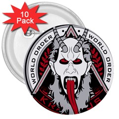 Krampus 3  Buttons (10 Pack) 