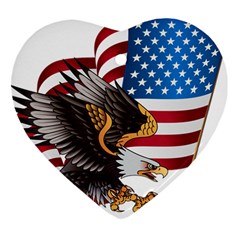 American-eagle- Clip-art Heart Ornament (two Sides) by Jancukart