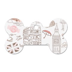 London-paris-drawing-vector-london-comics Dog Tag Bone (two Sides)