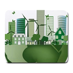 Vector-energy-saving-caring-for-the-earth Large Mousepads