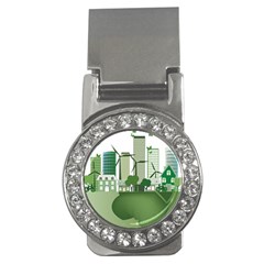 Vector-energy-saving-caring-for-the-earth Money Clips (cz) 